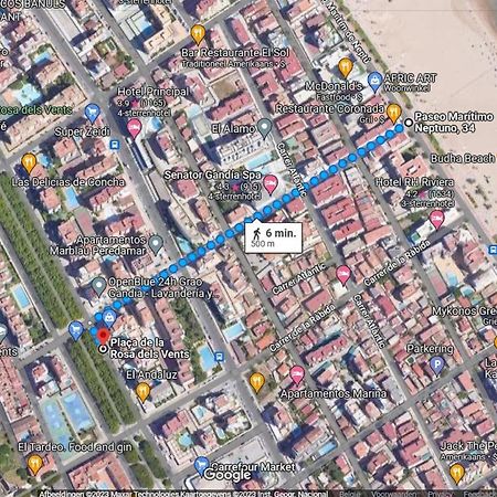 Jardin 5 Playa De Gandia - No Fiestas - Con Wifi Apartment ภายนอก รูปภาพ